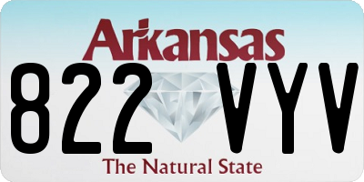AR license plate 822VYV