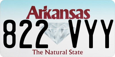 AR license plate 822VYY