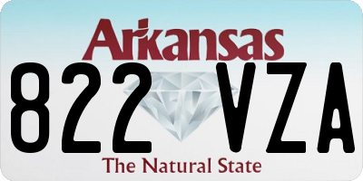 AR license plate 822VZA