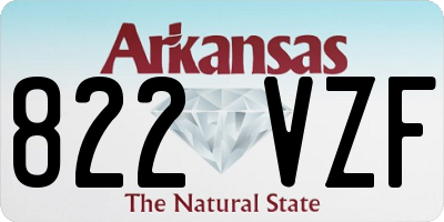 AR license plate 822VZF