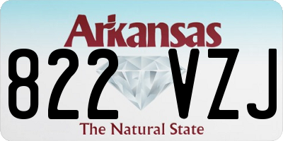 AR license plate 822VZJ