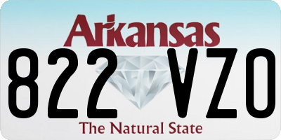 AR license plate 822VZO