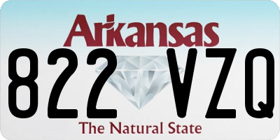AR license plate 822VZQ