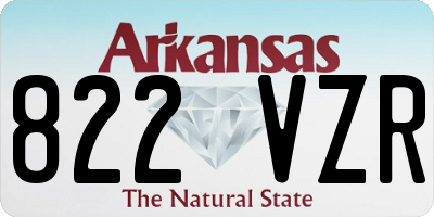 AR license plate 822VZR