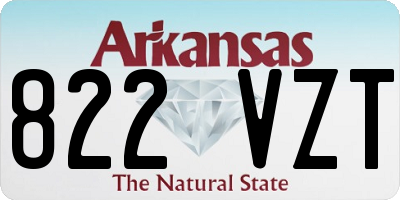 AR license plate 822VZT