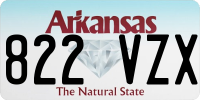 AR license plate 822VZX