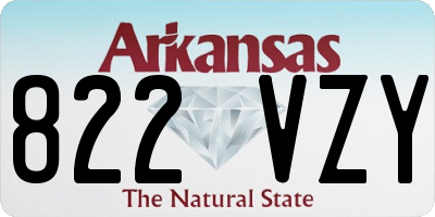 AR license plate 822VZY