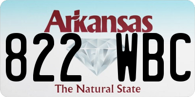 AR license plate 822WBC