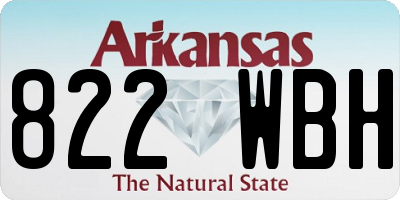 AR license plate 822WBH