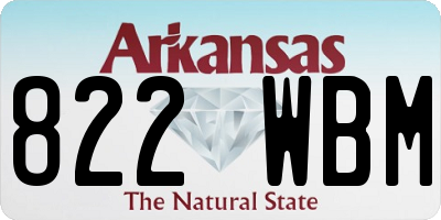 AR license plate 822WBM