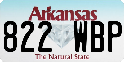 AR license plate 822WBP