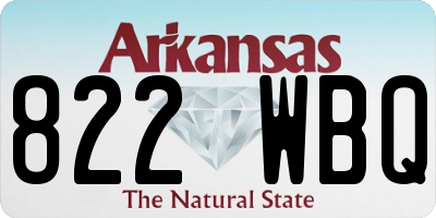 AR license plate 822WBQ