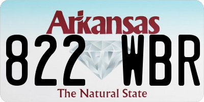 AR license plate 822WBR