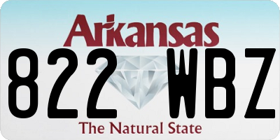 AR license plate 822WBZ