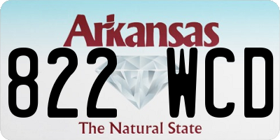 AR license plate 822WCD