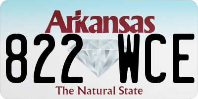 AR license plate 822WCE