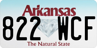 AR license plate 822WCF