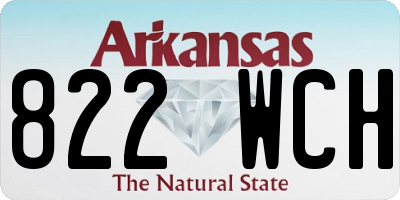 AR license plate 822WCH