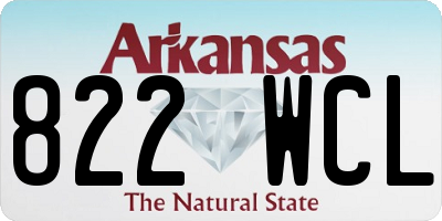 AR license plate 822WCL