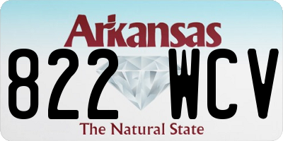 AR license plate 822WCV