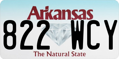 AR license plate 822WCY