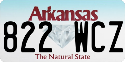 AR license plate 822WCZ