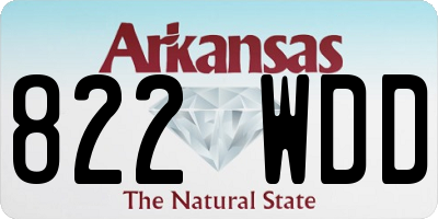 AR license plate 822WDD