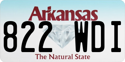 AR license plate 822WDI