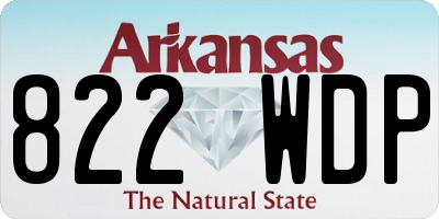 AR license plate 822WDP
