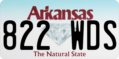 AR license plate 822WDS
