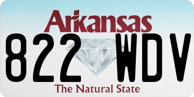 AR license plate 822WDV