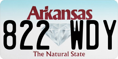 AR license plate 822WDY