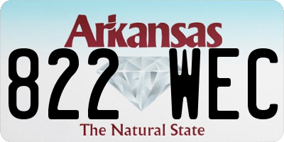 AR license plate 822WEC
