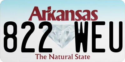 AR license plate 822WEU