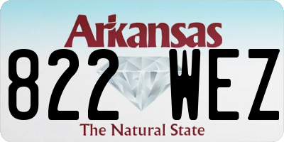 AR license plate 822WEZ