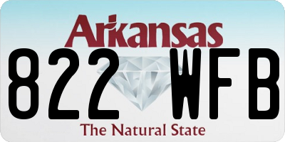 AR license plate 822WFB