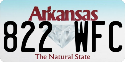 AR license plate 822WFC