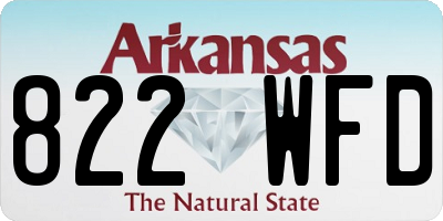 AR license plate 822WFD