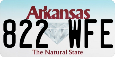 AR license plate 822WFE