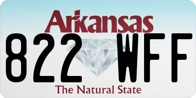 AR license plate 822WFF