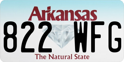 AR license plate 822WFG