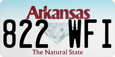 AR license plate 822WFI