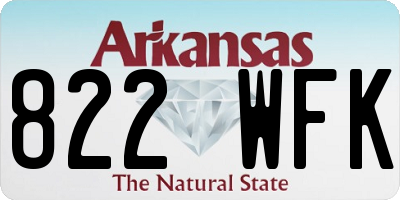 AR license plate 822WFK