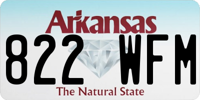 AR license plate 822WFM