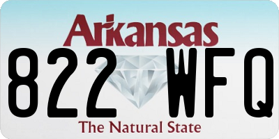 AR license plate 822WFQ