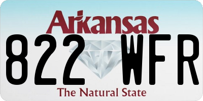 AR license plate 822WFR