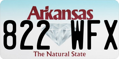 AR license plate 822WFX