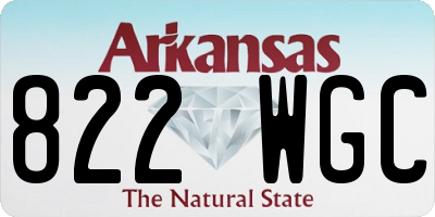 AR license plate 822WGC