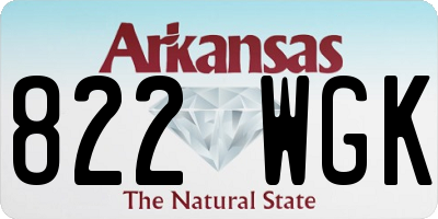 AR license plate 822WGK