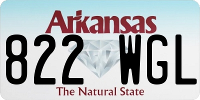 AR license plate 822WGL